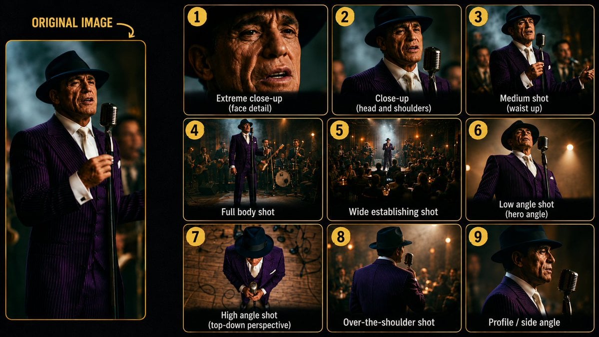 Character Consistency 3x3 Camera Grid