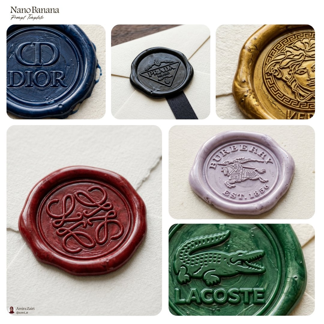 Luxury Branded Wax Seal Macro