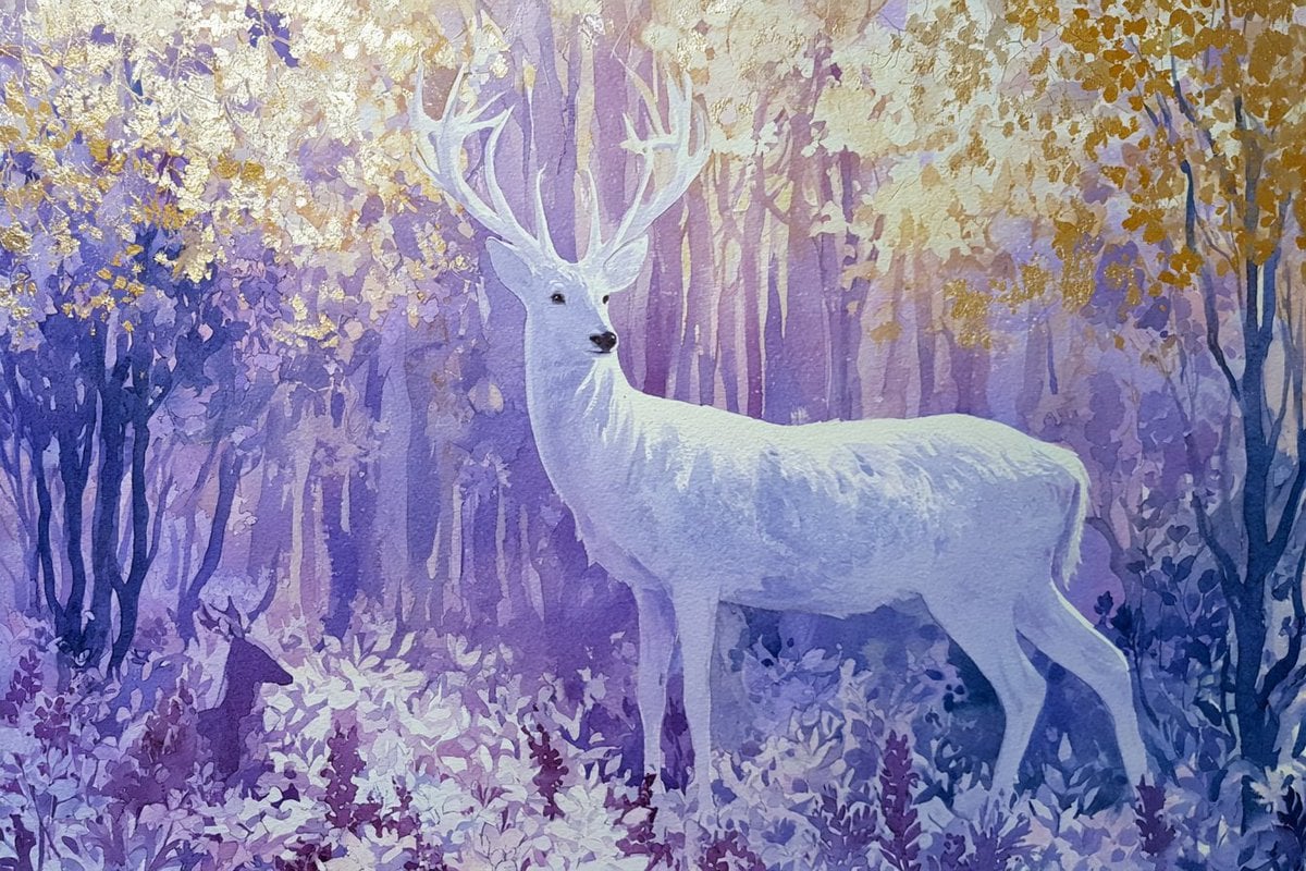 Mystical Watercolor Woodland Realm