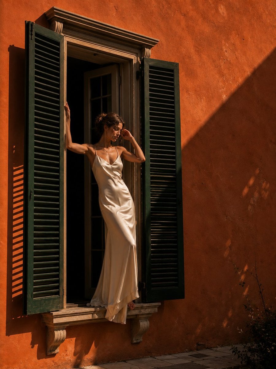 Mediterranean Serenity in Ivory Silk - alternate