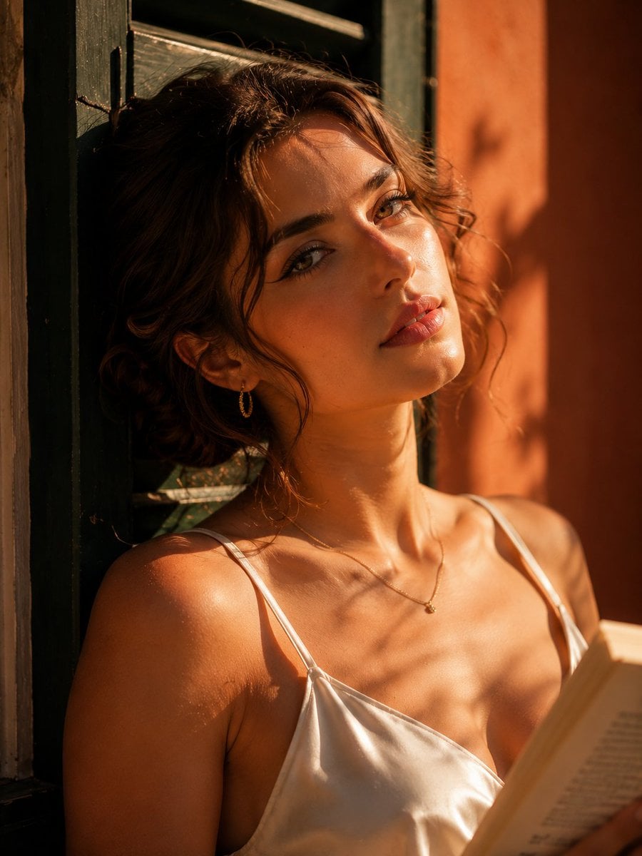 Mediterranean Serenity in Ivory Silk - alternate