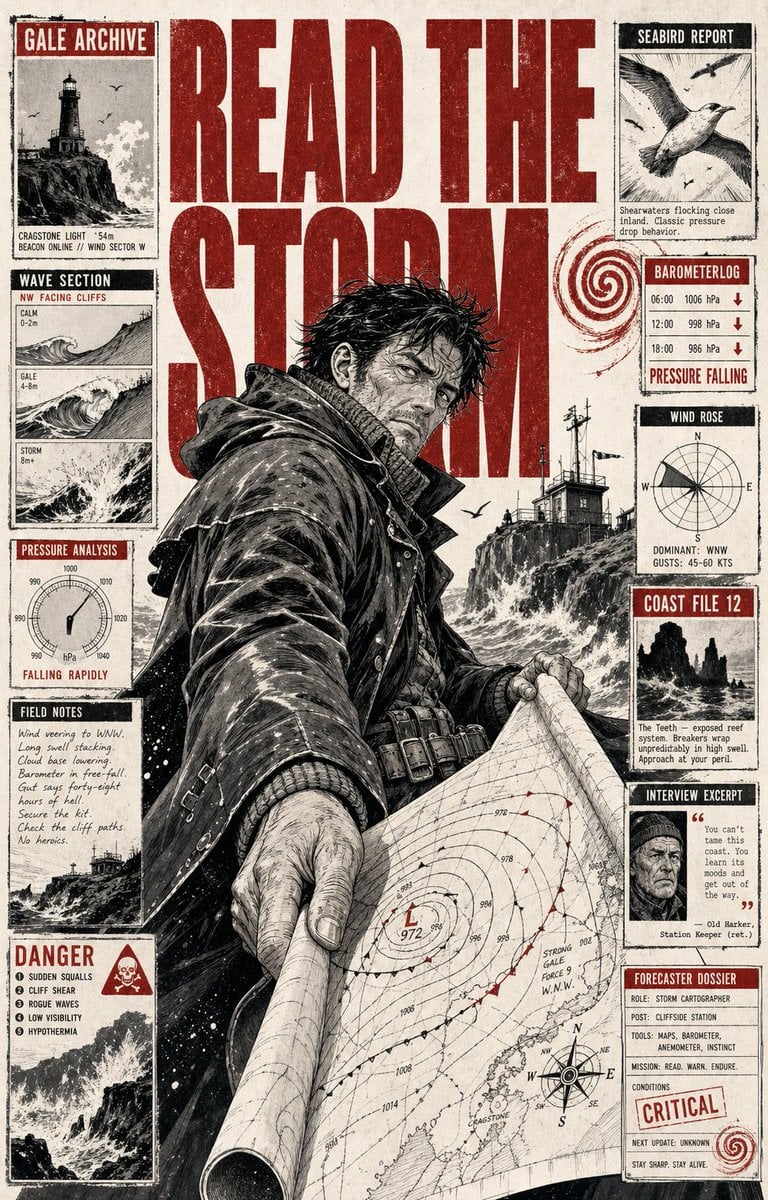 Crimson Ink Lunar Mechanic Dossier Poster