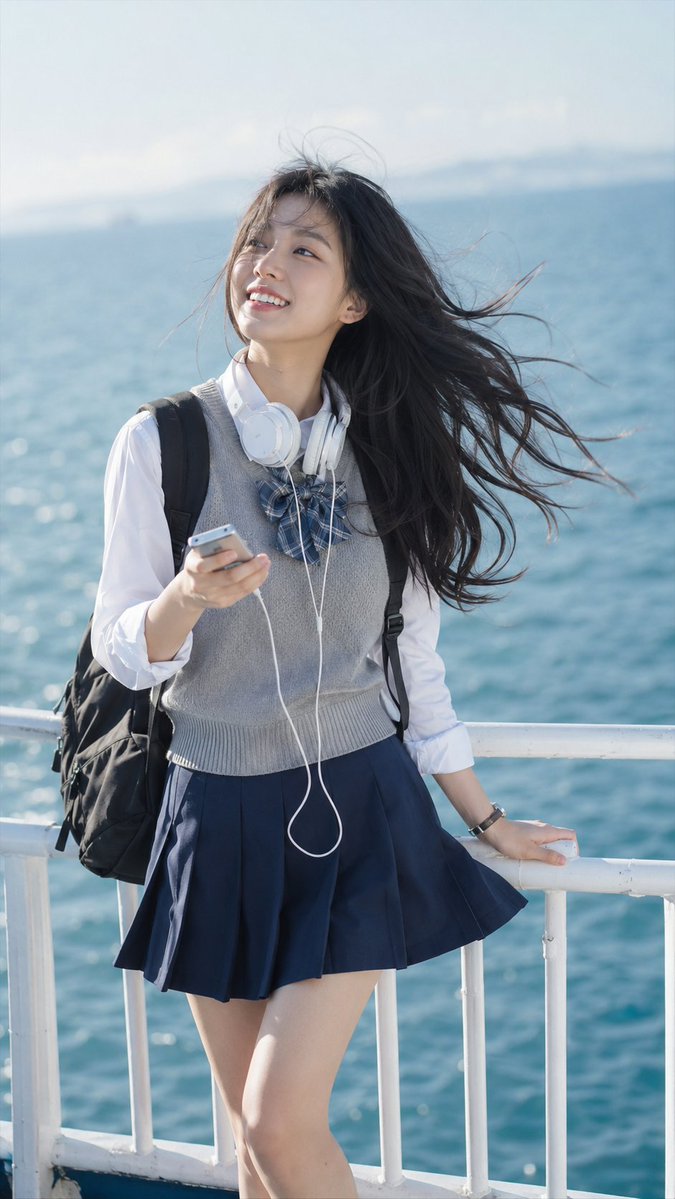 Nostalgic Summer Breeze East Asian Portrait
