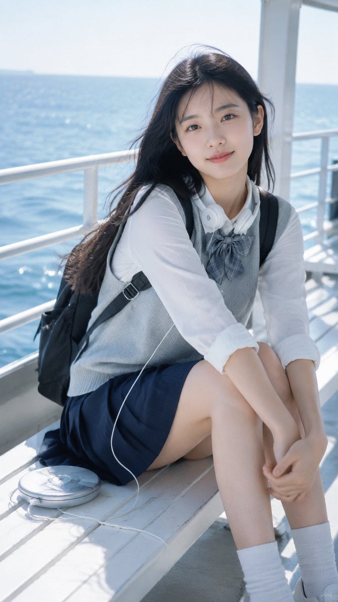 Nostalgic Summer Breeze East Asian Portrait - alternate
