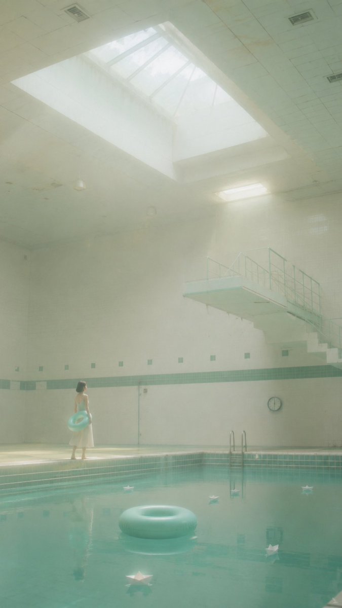 Dreamcore Ethereal Indoor Pool Solitude