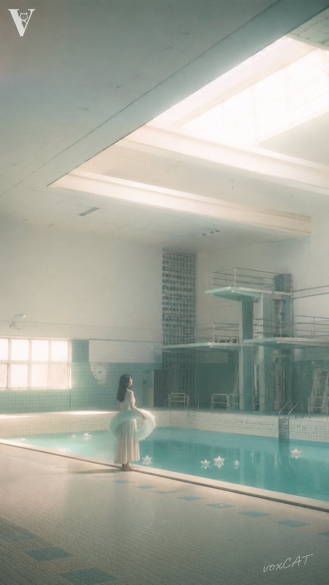 Dreamcore Ethereal Indoor Pool Solitude - alternate