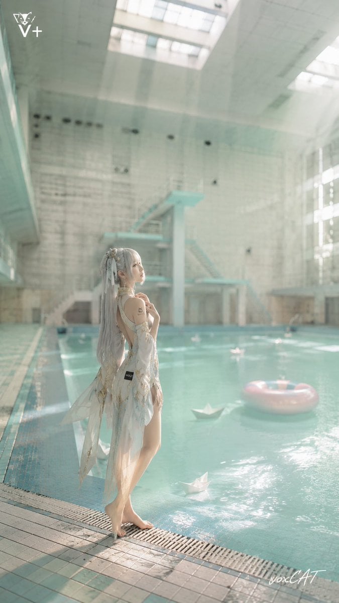 Dreamcore Ethereal Indoor Pool Solitude - alternate