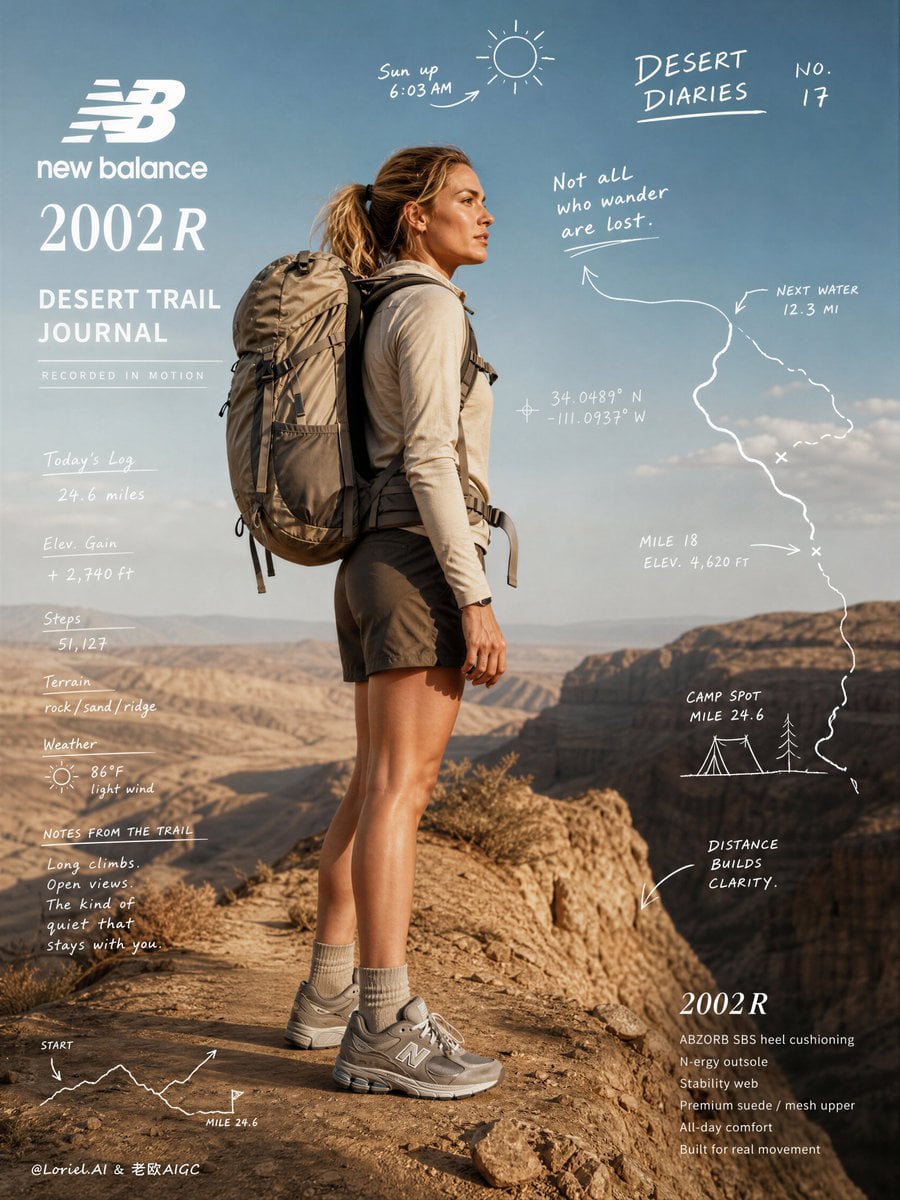 New Balance 2002R: Desert Trail Field Journal Campaign
