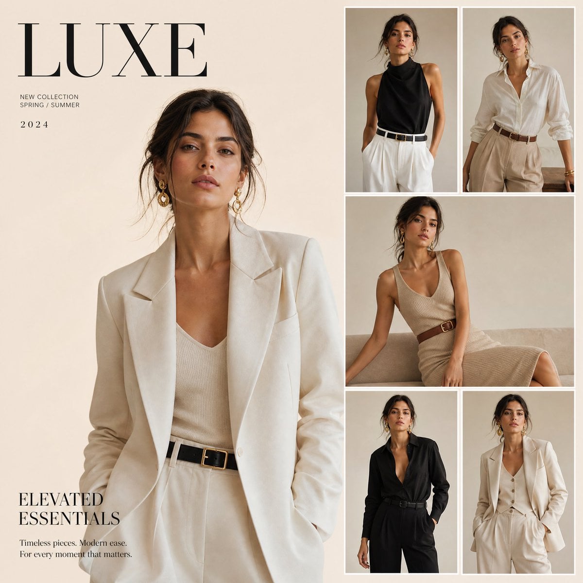 High-End Couture Editorial Layout