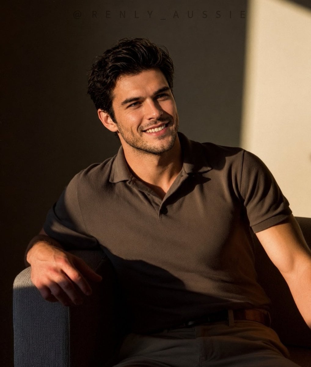 Luxury Men's Lifestyle Portrait in Golden Hour - alternate