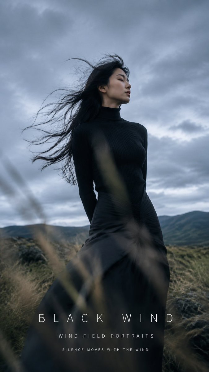 Ethereal Breeze Editorial Portrait