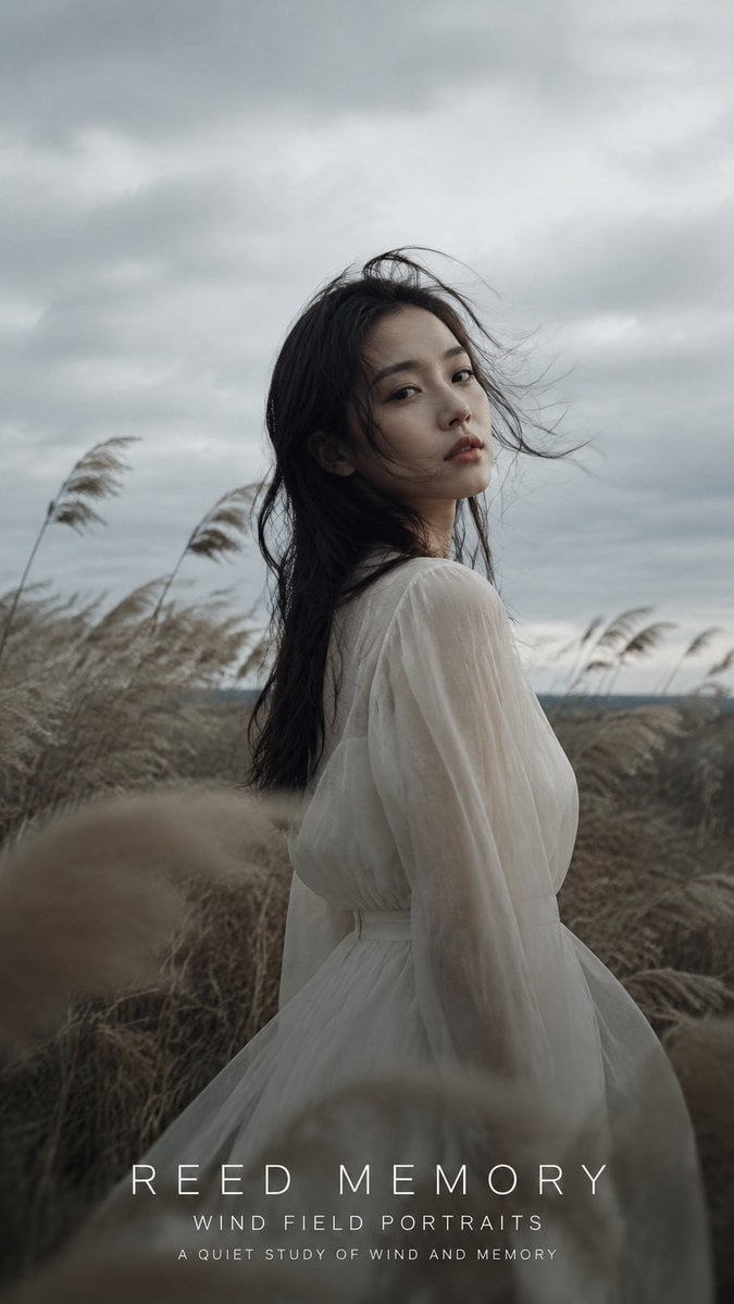 Ethereal Breeze Editorial Portrait - alternate