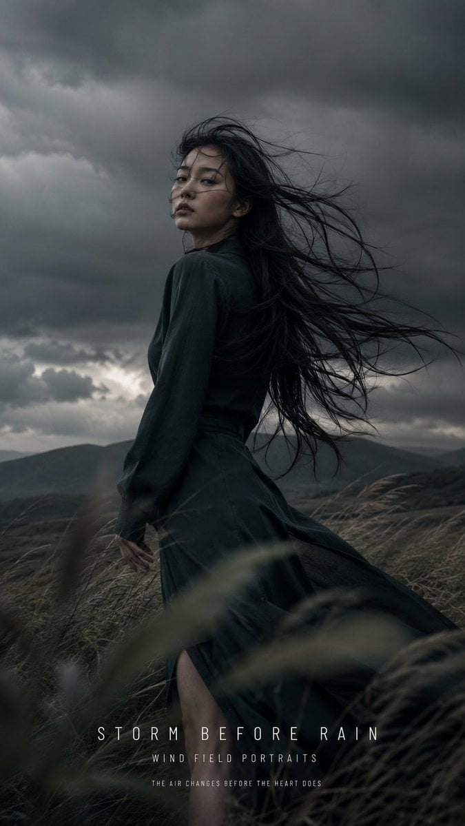 Ethereal Breeze Editorial Portrait - alternate