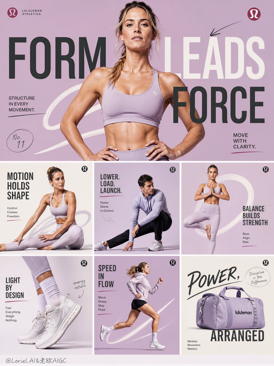 Lululemon Premium Athletic Campaign Board Layout