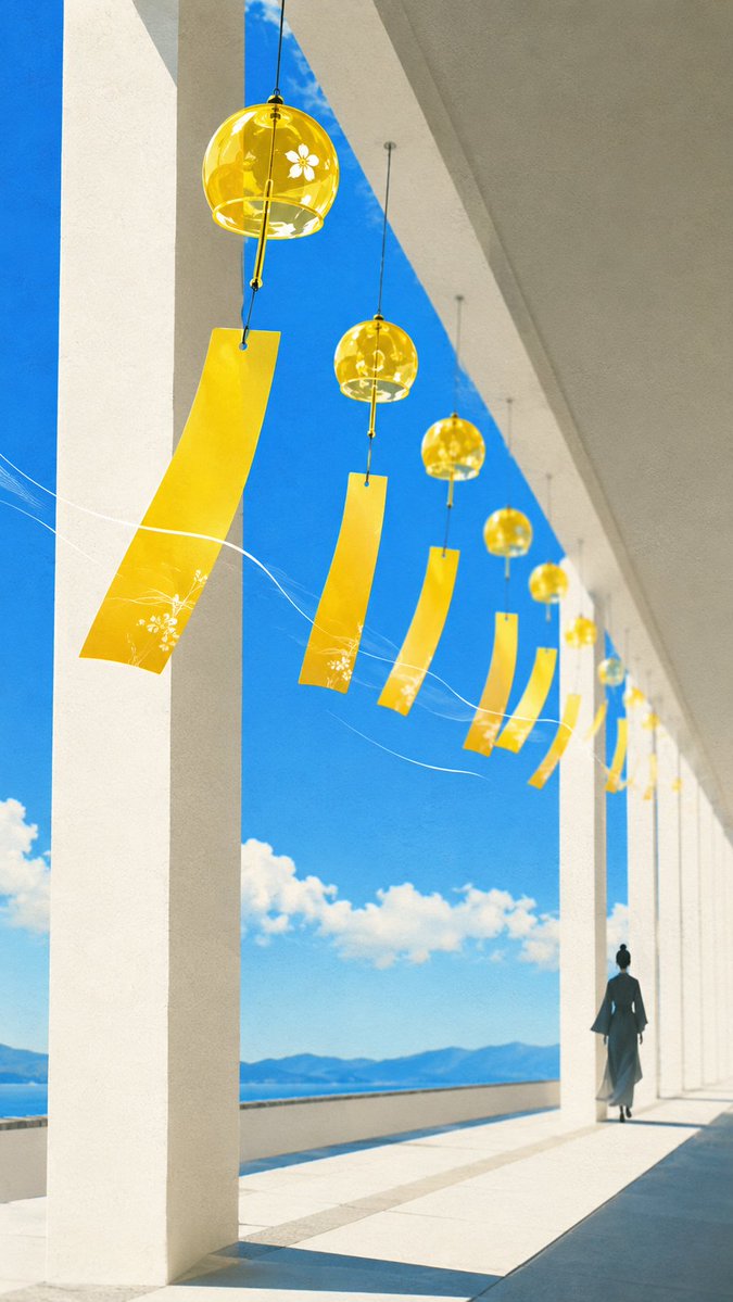 Zen Minimalist Summer Corridor