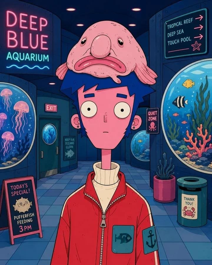 Surreal Geometric Character Portrait - alternate