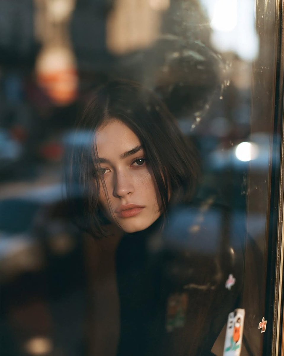 Urban Melancholy Through Glass - alternate