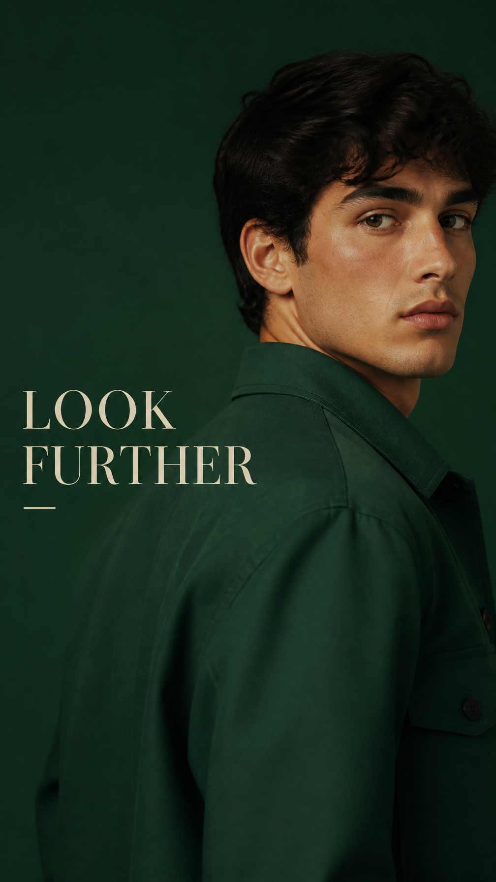 Emerald Luxury Editorial Male Portrait