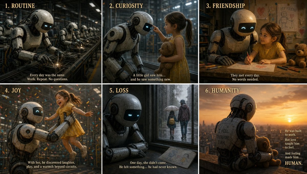 Cinematic Six-Frame Sequence Storyboard - alternate