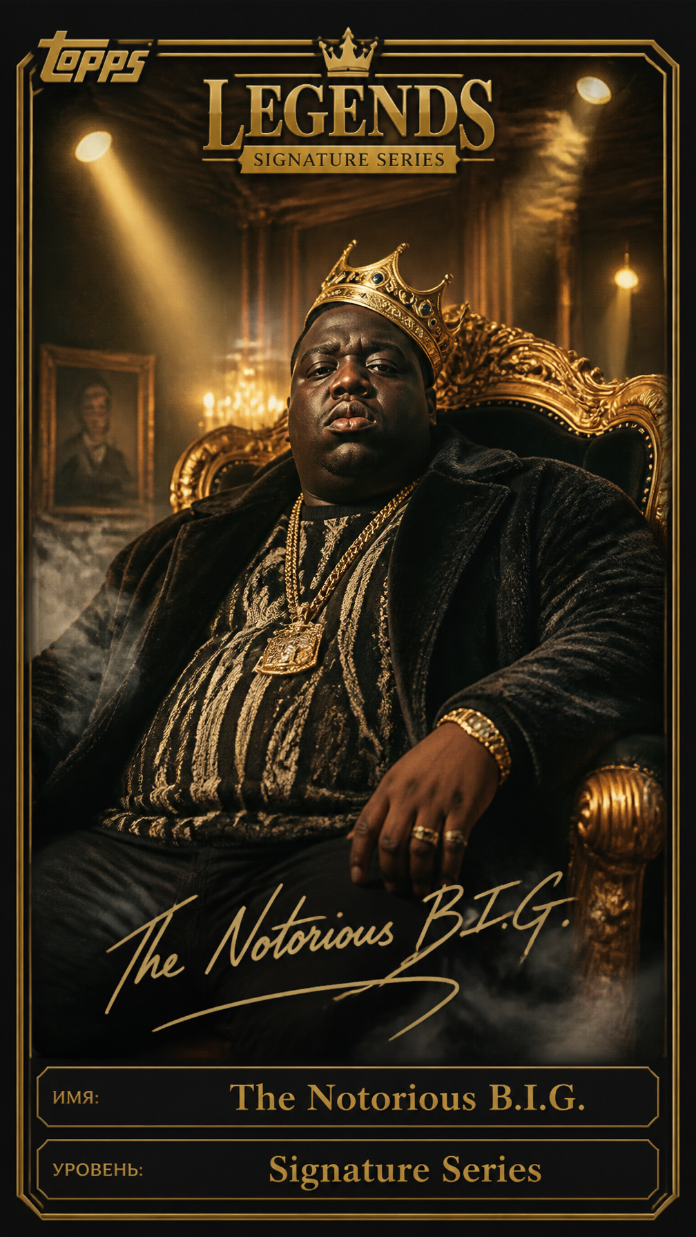 Notorious B.I.G. Premium Topps Signature Card