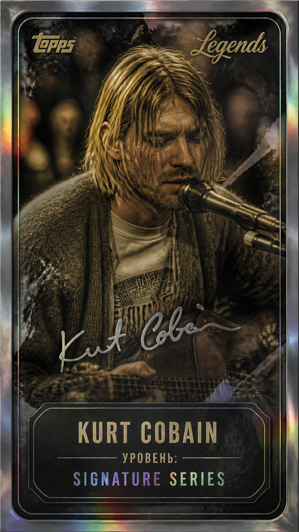 Kurt Cobain Topps Legends Signature Edition Card