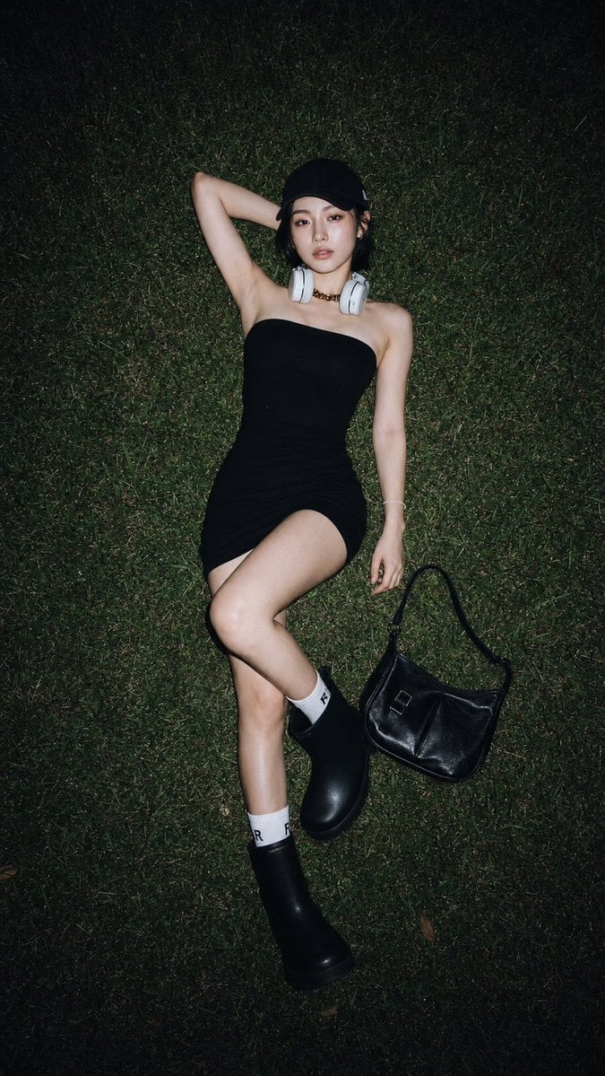 Y2K Night Grass Fashion Editorial