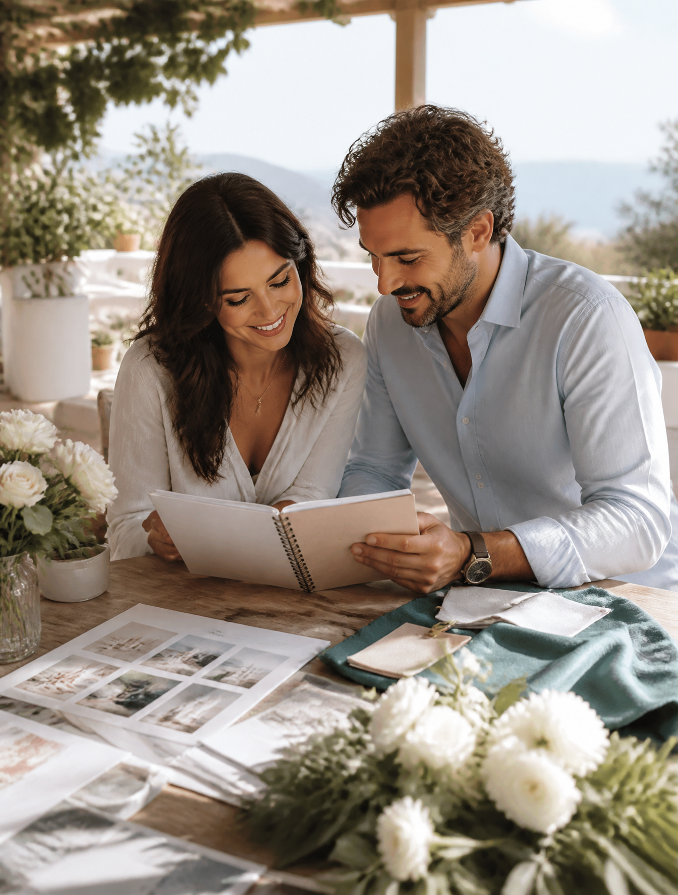 Engaged Couple Wedding Planning Session