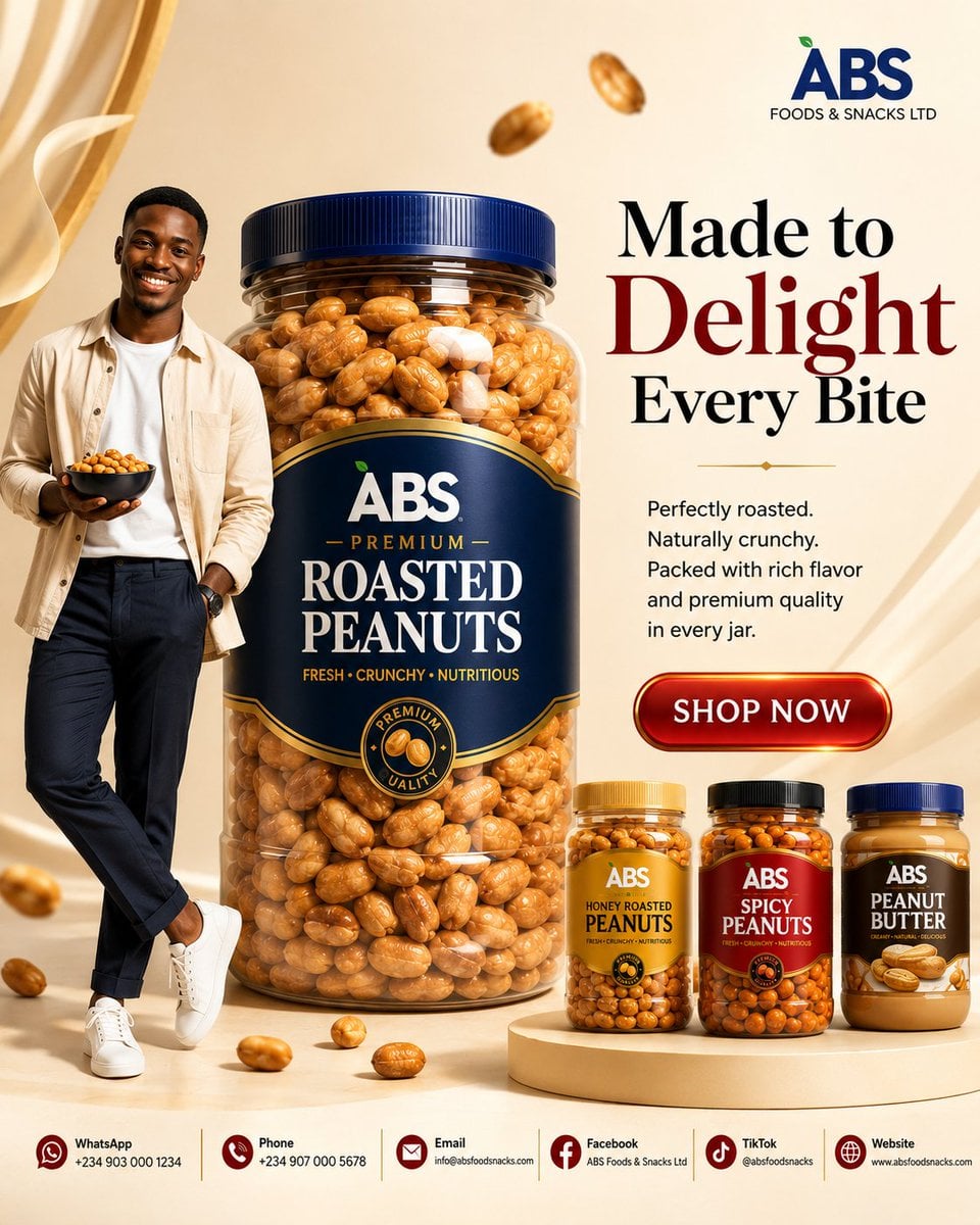 Ultra-Premium ABS Roasted Peanuts Commercial Campaign