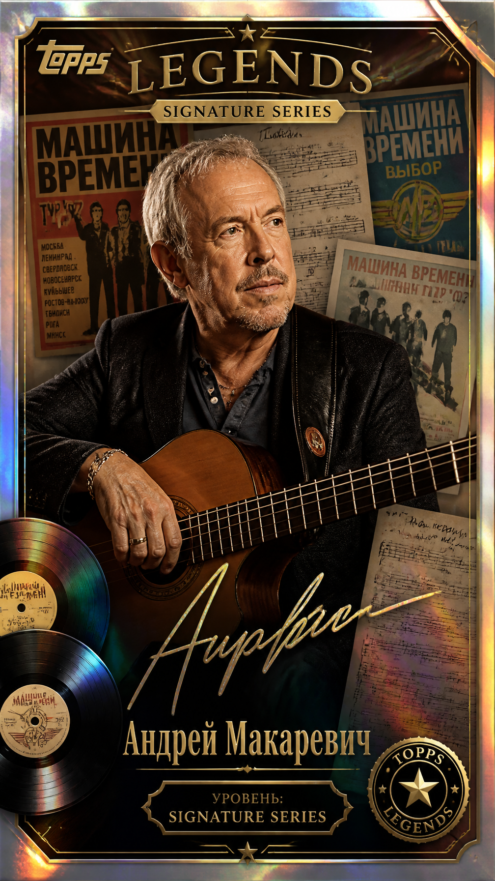 Andrey Makarevich Topps Legends Signature Card