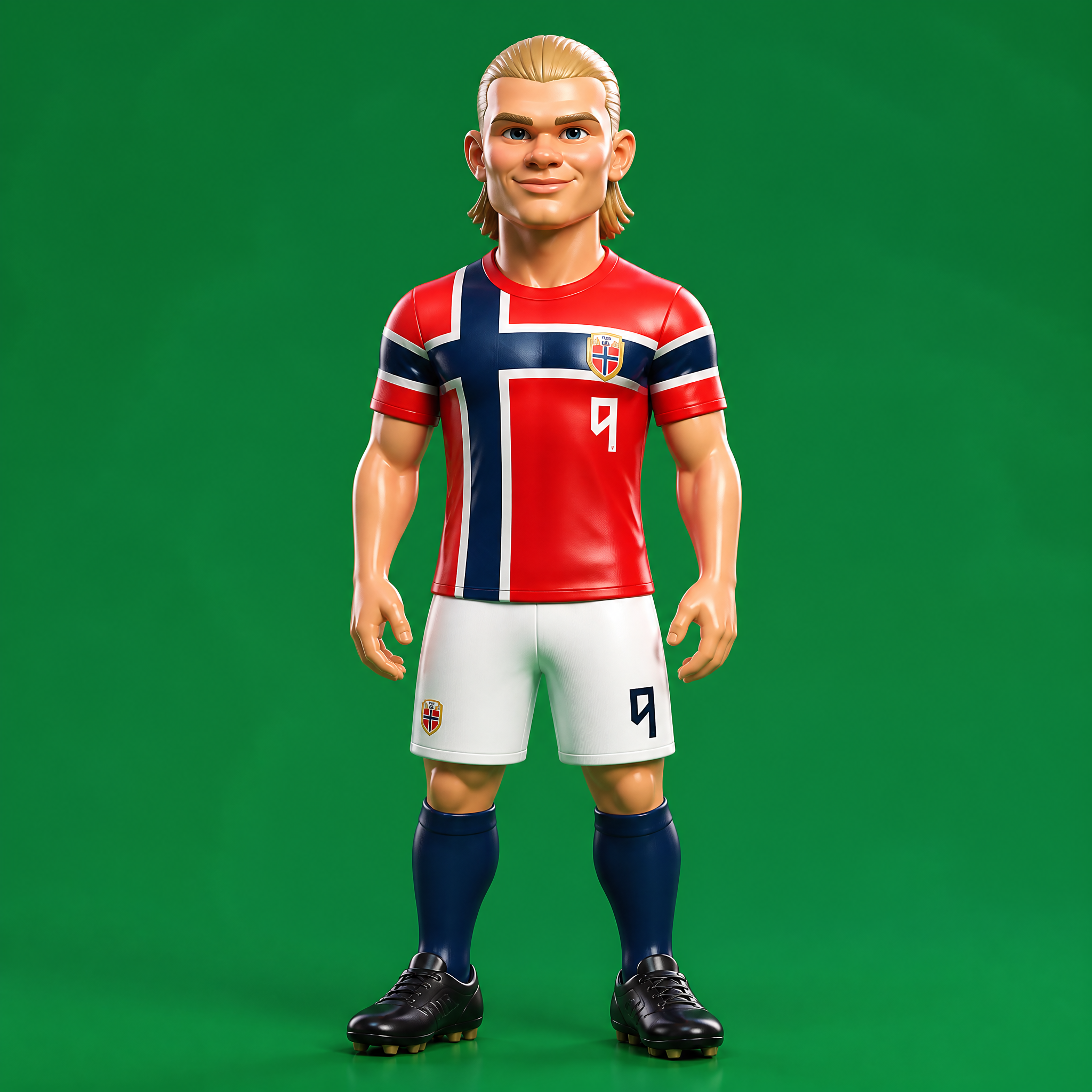 3D Vinyl Figure of Erling Haaland in Norway Kit
