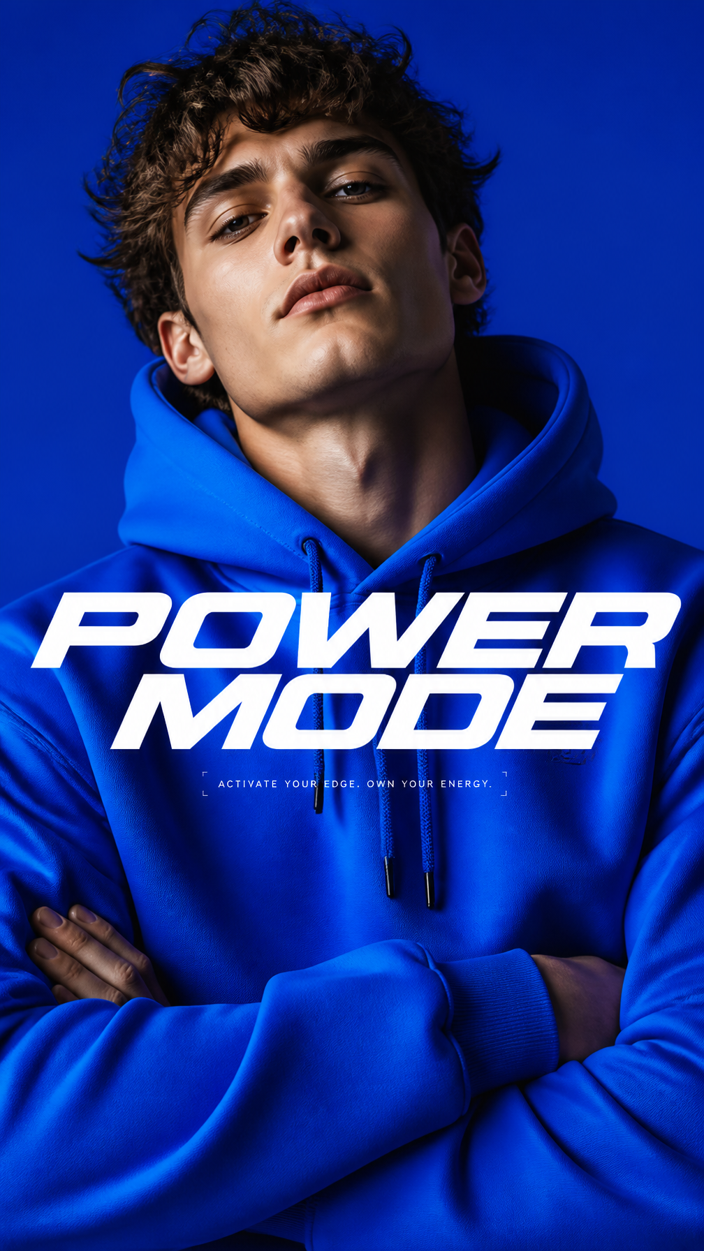 Electric Blue Urban Luxury Portrait