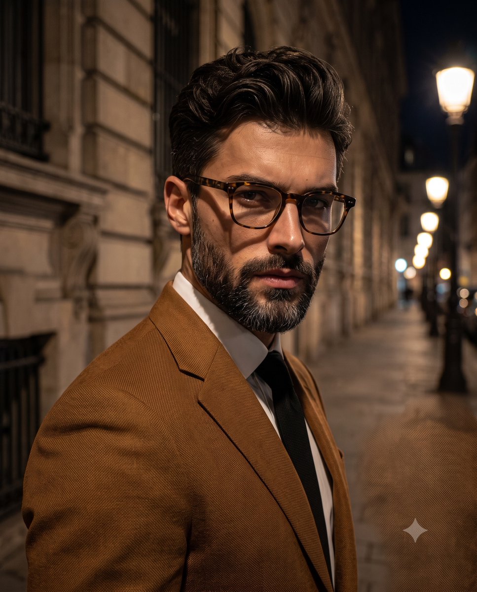 Sophisticated Urban Portrait in Chiaroscuro