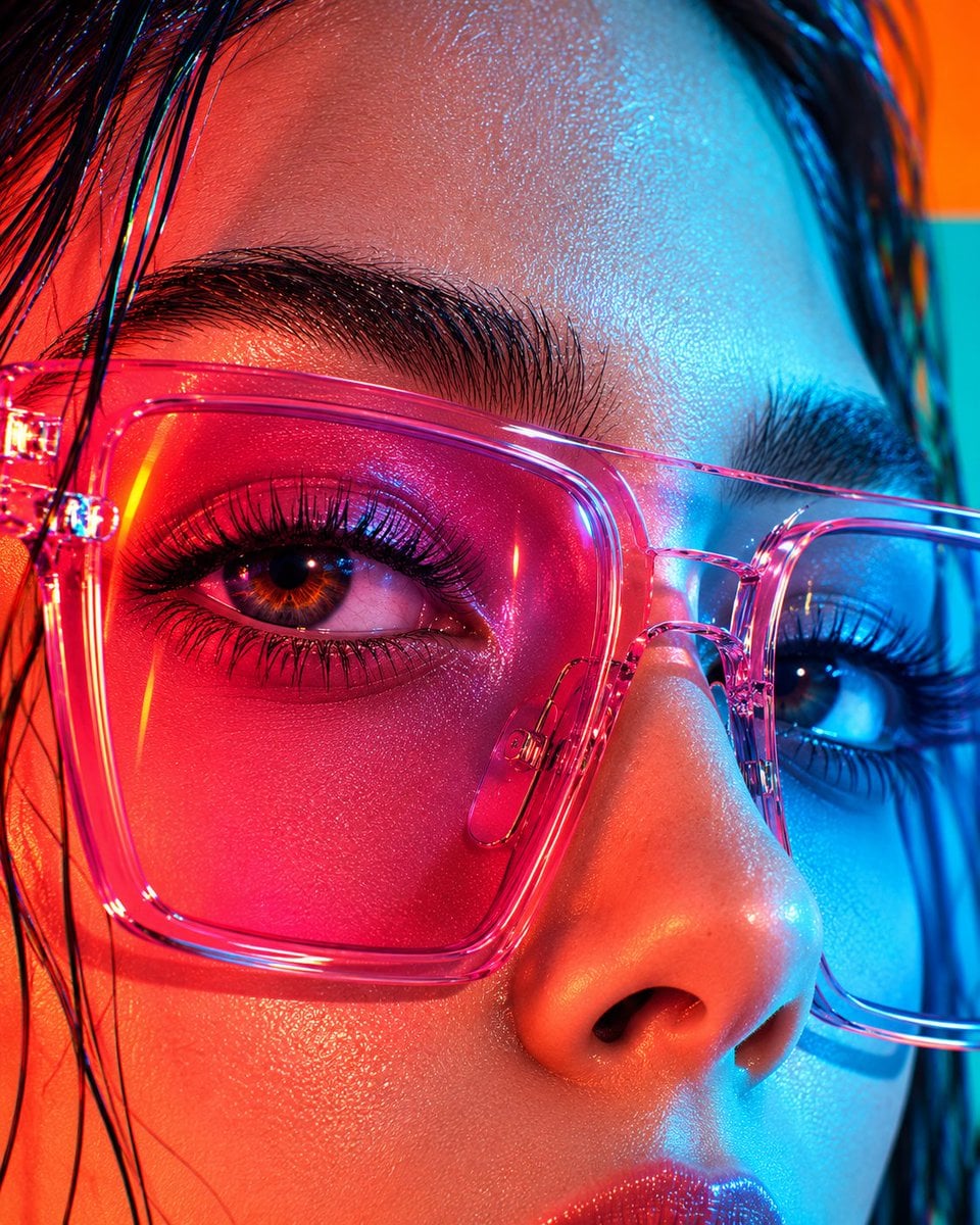 Futuristic Holographic Editorial Poster - alternate