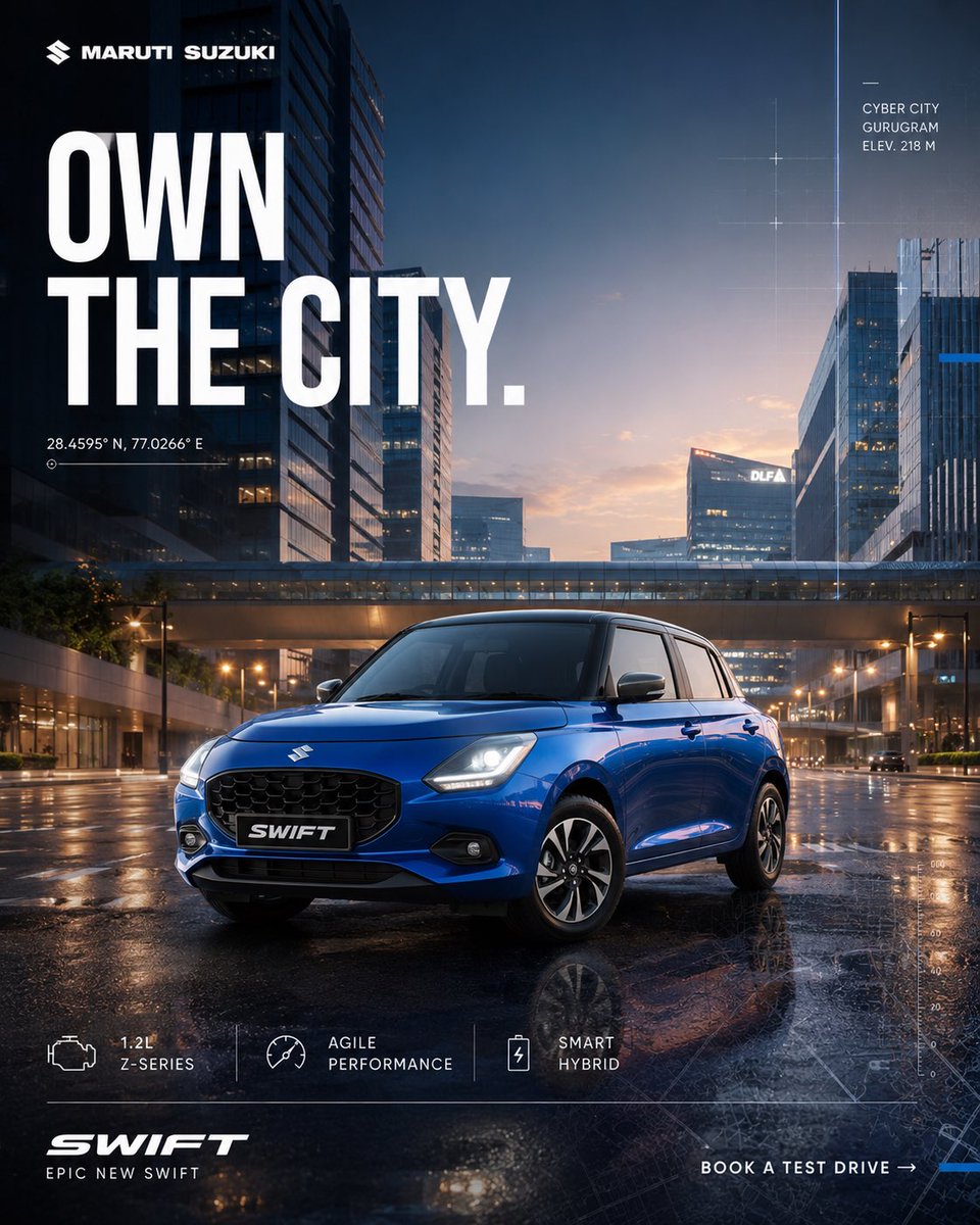 Maruti Suzuki Swift 'Own The City' Urban Campaign
