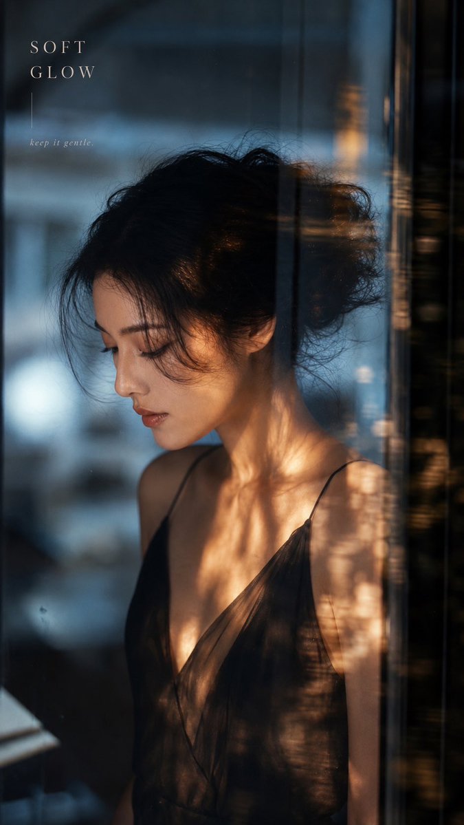 Cinematic Melancholy by Rain-Streaked Window