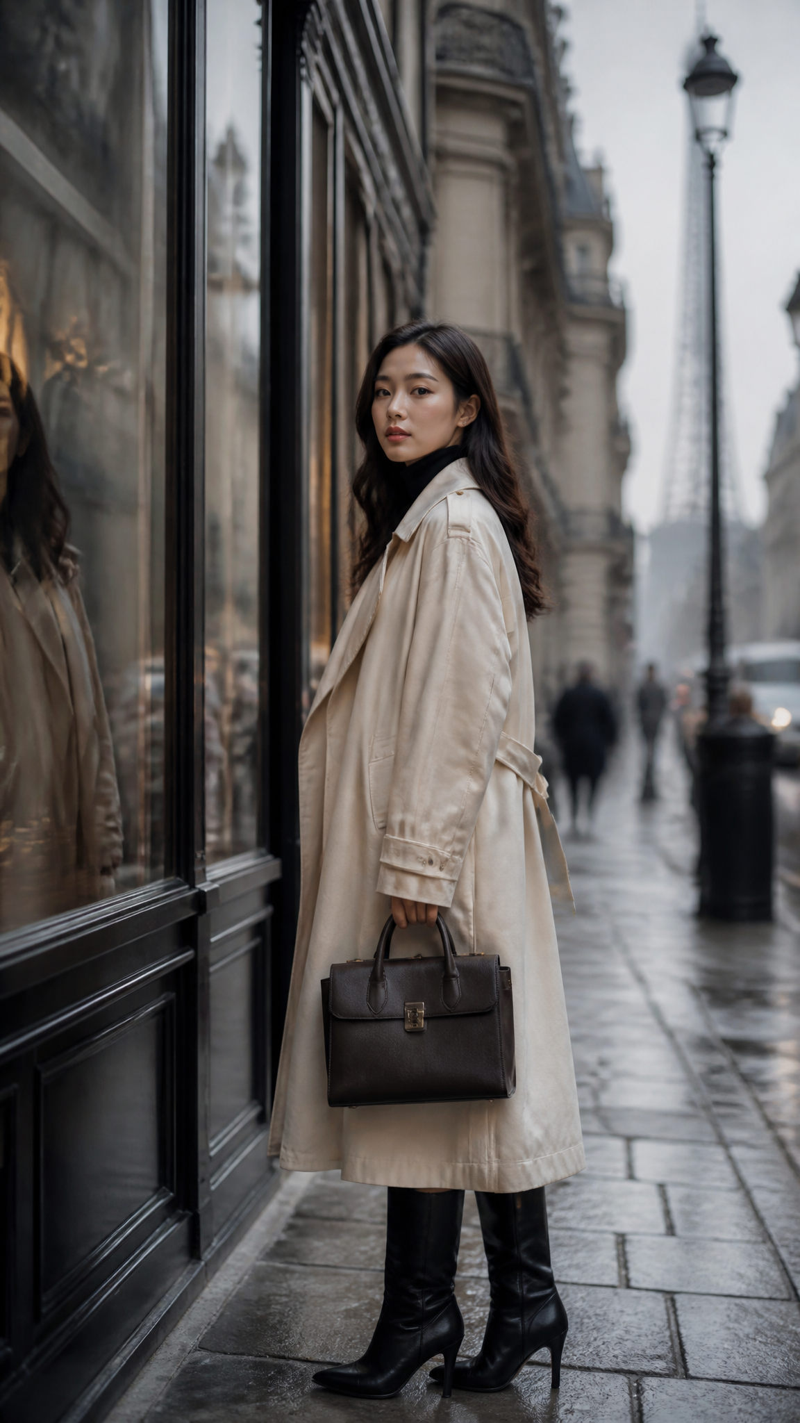 Elegant Parisian Morning Street Style