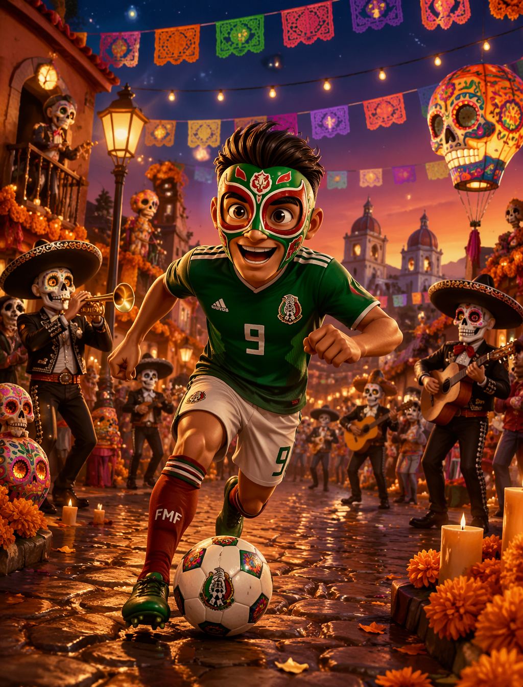 Mexican Striker's Carnival Celebration