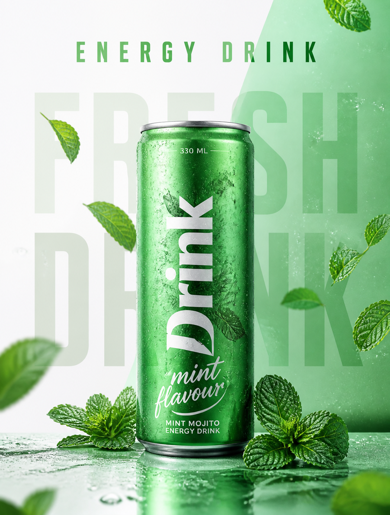 Premium Mint Mojito Energy Drink Commercial