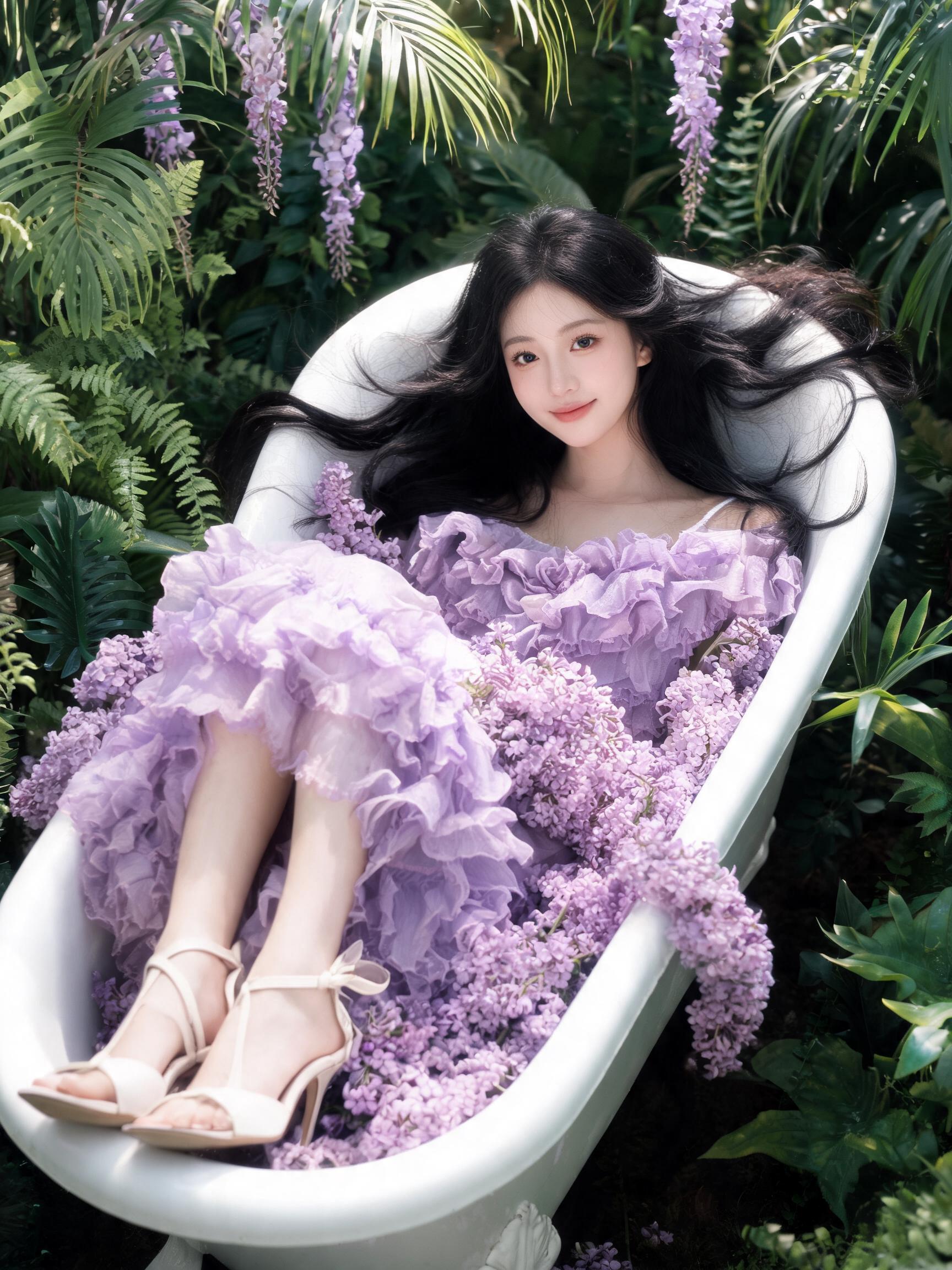 Ethereal Lilac Dream in Botanical Bath
