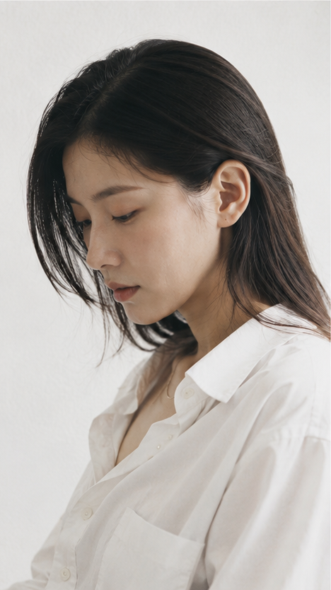Minimalist Editorial Portrait of a Japanese Woman - alternate