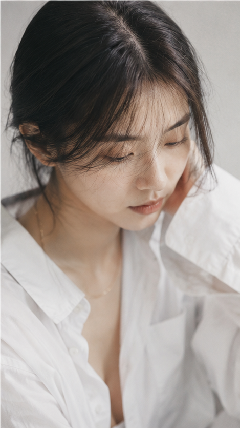 Minimalist Editorial Portrait of a Japanese Woman - alternate