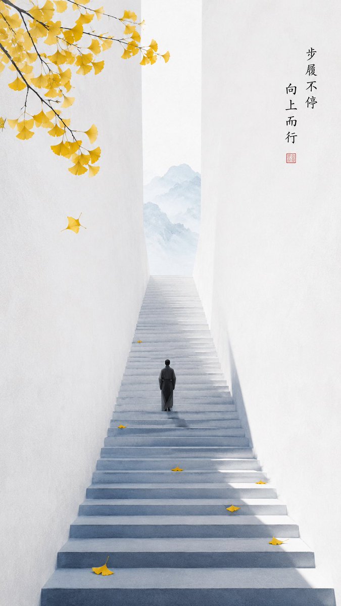 Zen Oriental Ascendance Minimalist Poster