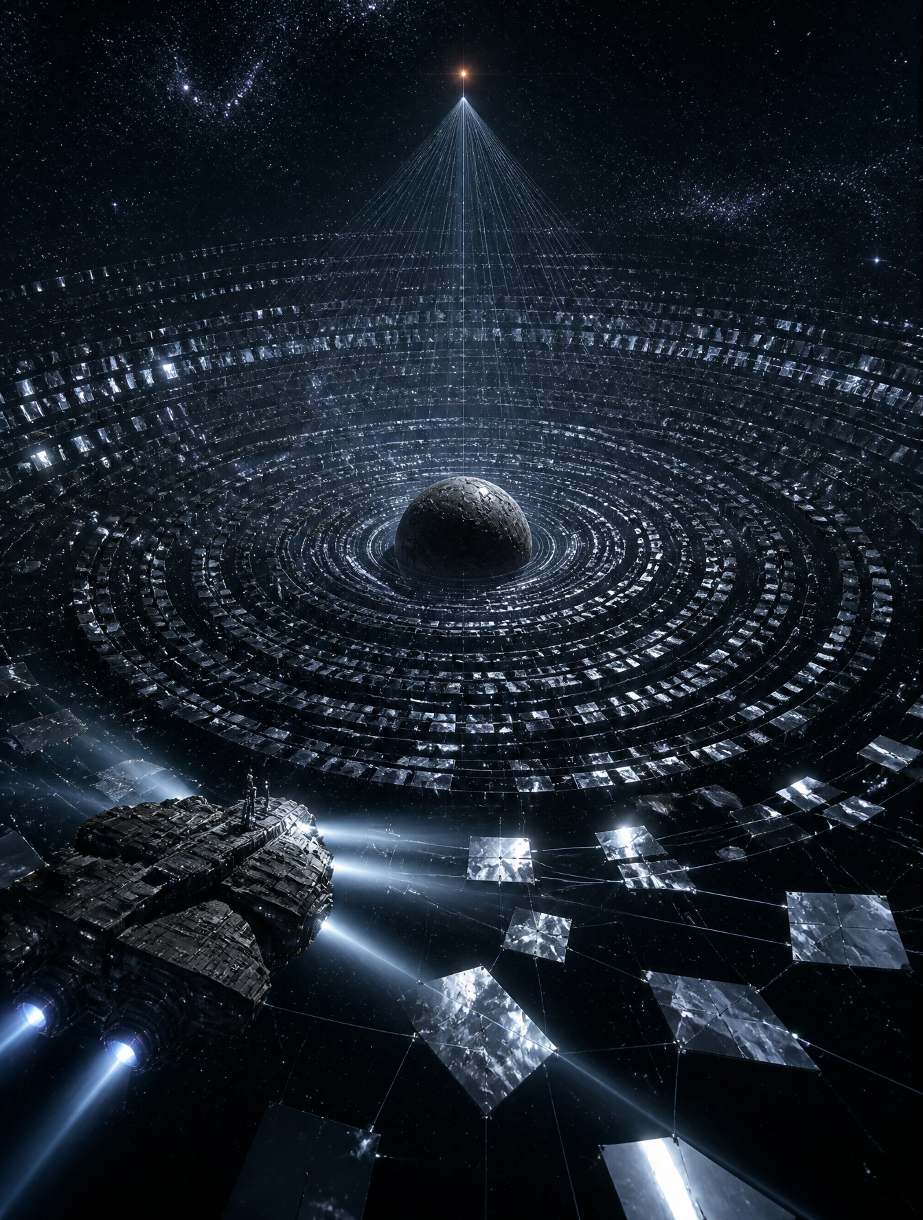 The Frozen Mirror Ring of a Dead Star