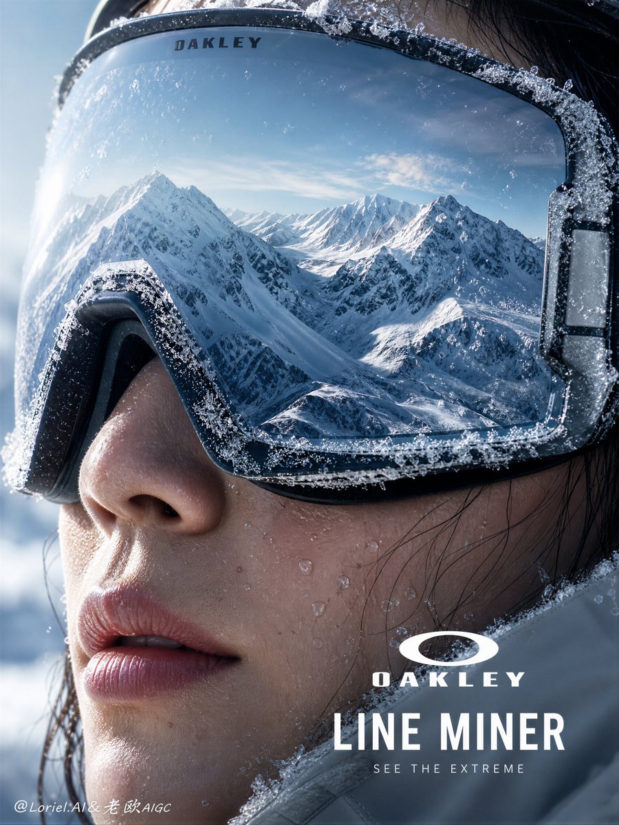 Oakley Line Miner: Frozen Alpine Horizon Portrait