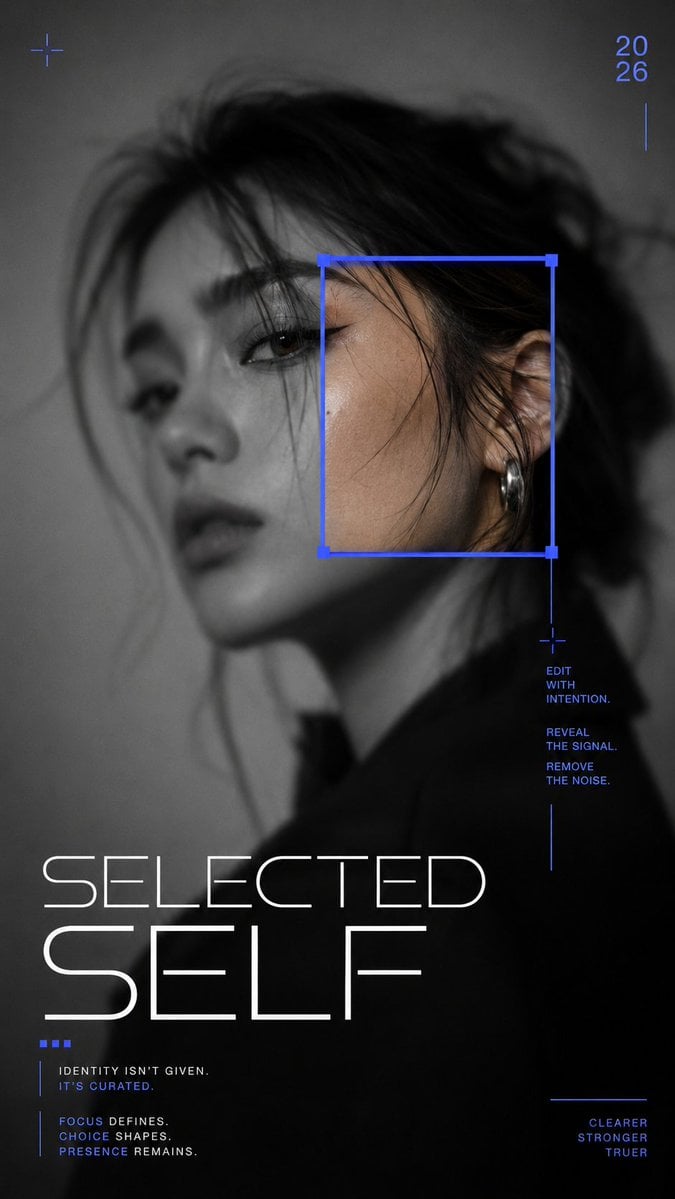 Futuristic Editorial Color Reveal Poster - alternate
