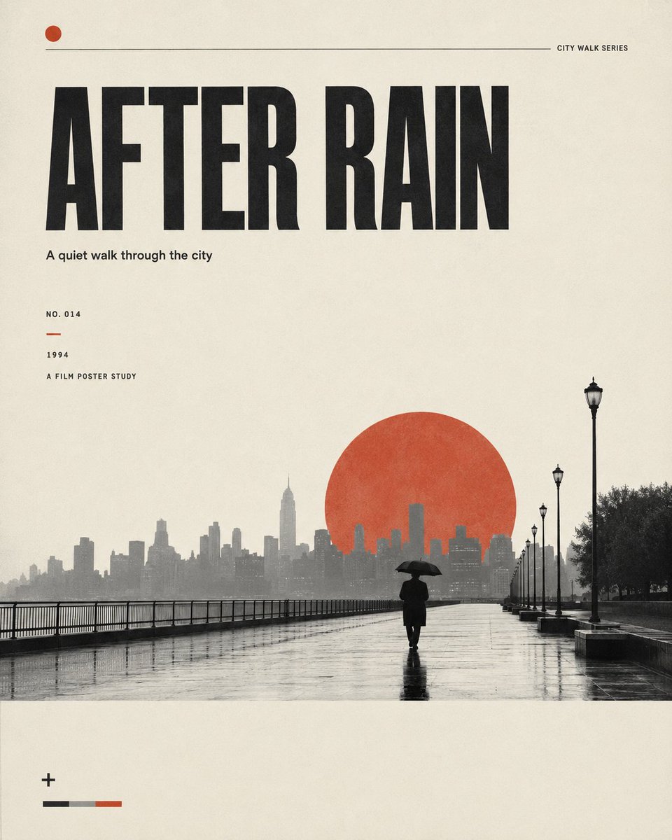 Minimalist Indie Cinema Editorial Poster
