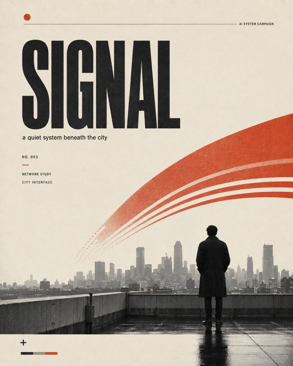 Minimalist Indie Cinema Editorial Poster - alternate