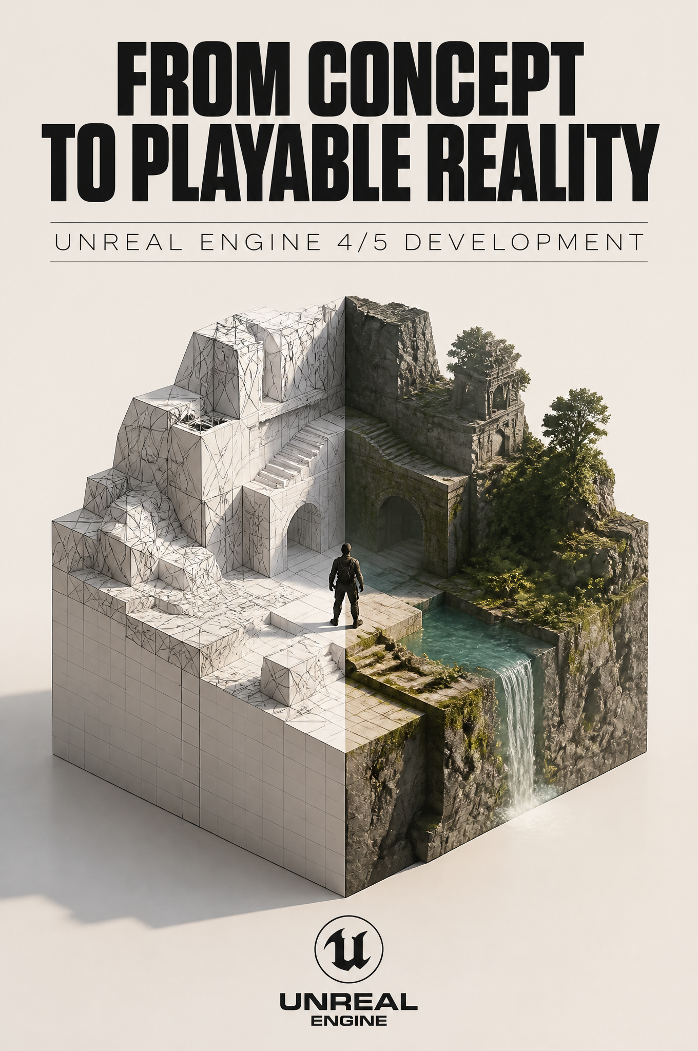 Unreal Engine Game Design Minimalist Ad
