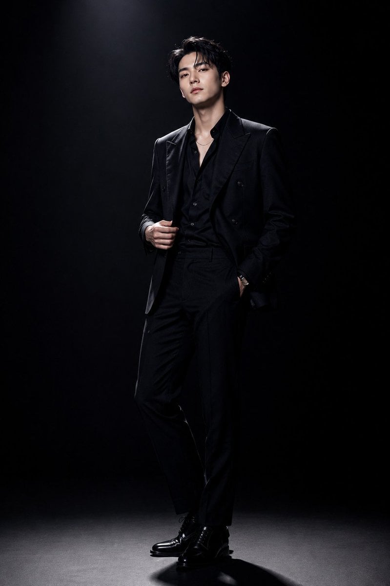 Editorial Noir: Sophisticated Korean Male Model - alternate