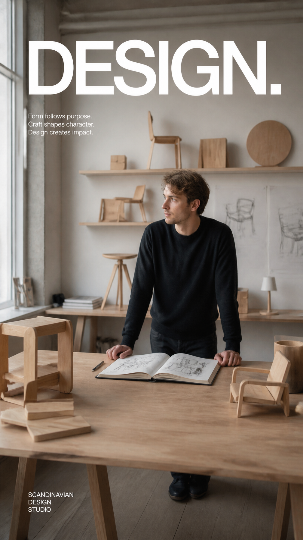 Scandinavian Furniture Studio Portrait